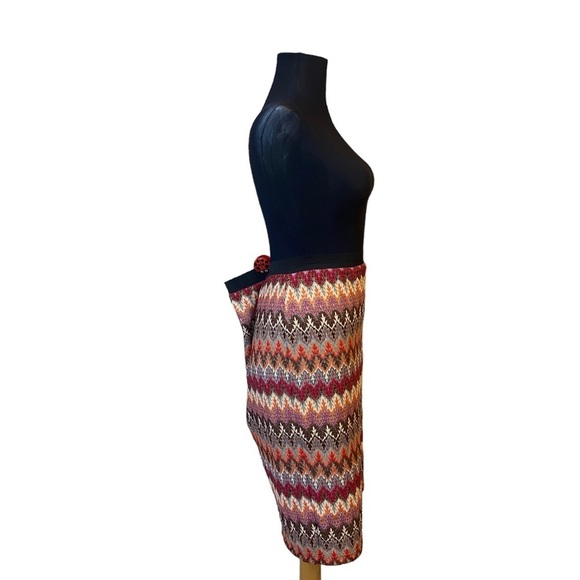 JUNIEblake Multi-Colored Aztec Pencil Skirt Large - Picture 8 of 11